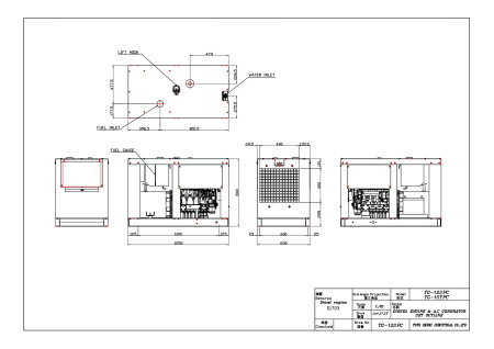 Дизельный генератор Toyo TG-12SPC